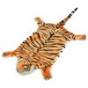 vidaXL Tepih Tigar od Pli&scaron;a 144 cm Smeđi