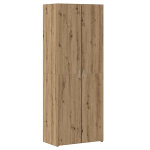 vidaXL Highboard 2 pcs Umjetnički hrast 70 x 42,5 x 185 cm