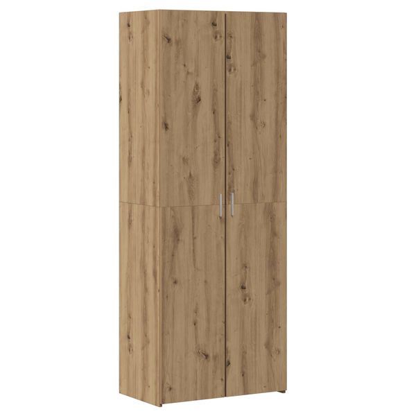 vidaXL Highboard 2 pcs Umjetnički hrast 70 x 42,5 x 185 cm