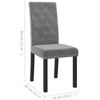 vidaXL Blagovaonske stolice 2 kom tamnosive bar&scaron;unaste
