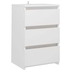 vidaXL Noćni ormarić bijeli 40 x 35 x 62,5 cm od konstruiranog drva