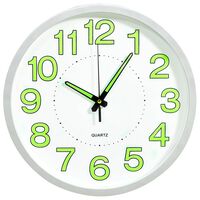 325167 vidaXL Luminous Wall Clock White 30 cm