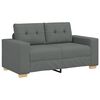 vidaXL Dvosjed tamno sivi 160x77x82 cm tkanina
