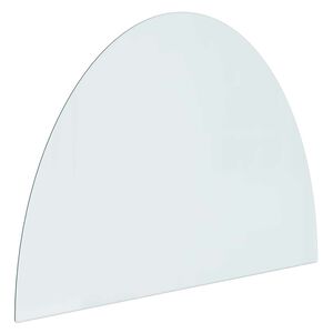 vidaXL Staklena ploča za kamin *Transparent*an 800 x 600 mm Stakl