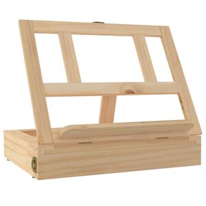 vidaXL Stolni &scaron;tafelaj s ladicom 33,5x25,5x7 cm od masivne borovine