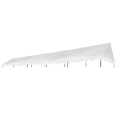 vidaXL Krov za šator za zabave 5 x 10 m bijeli 450 g/m²