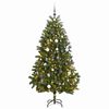 vidaXL Umjetno božićno drvce 300 LED sa &scaron;arkama i kuglicama 300 cm
