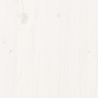 vidaXL Kutna vrtna sofa od masivne borovine bijela