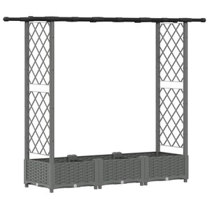 vidaXL Povi&scaron;eni krevet s mrežom i krovom Svjetlosiva 164 x 40 x 121 cm