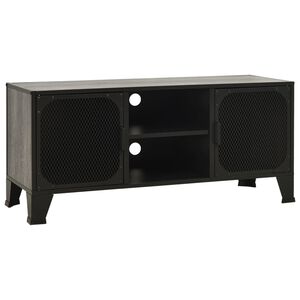 vidaXL TV ormarić sivi 105 x 36 x 47 cm od metala i MDF-a