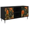vidaXL TV ormar ZAANDAM 102 x 33 x 51 cm Crni hrast Konstruirano drvo