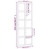 vidaXL Vrata za staju 80 x 1,8 x 214 cm od masivne borovine