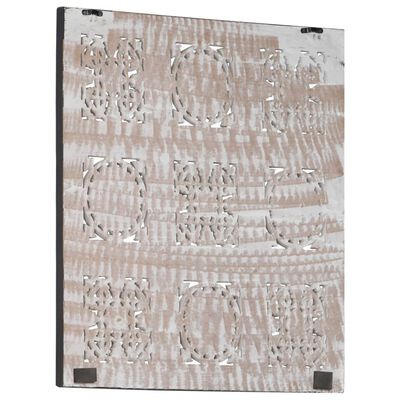vidaXL Ručno rezbareni zidni panel MDF 60 x 60 x 1,5 cm crno-bijeli