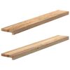 vidaXL Prozorske klupice 2 kom 110x15x2 cm netretirane masivne hrast