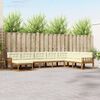 vidaXL Set vanjskih sofa s jastukom 8 pcs Prirodna i krem