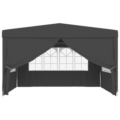 vidaXL Profesionalni šator za zabave 4 x 4 m antracit 90 g/m²