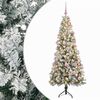 vidaXL Umjetno božićno drvce s kuglicom 180 cm 300 LED lampica