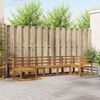 vidaXL Set vanjskih sofa 7 pcs Prirodna Čvrsto drvo akacije