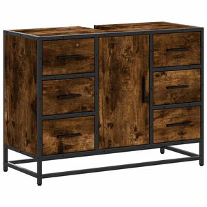 vidaXL Kupaonski ormarić za umivaonik boja hrasta 80x33x60 cm drveni