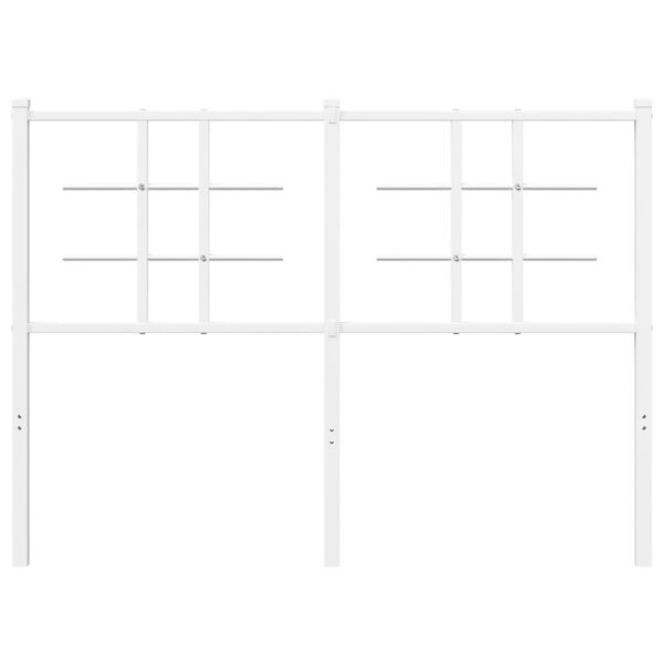 vidaXL Metalno uzglavlje bijelo 120 cm