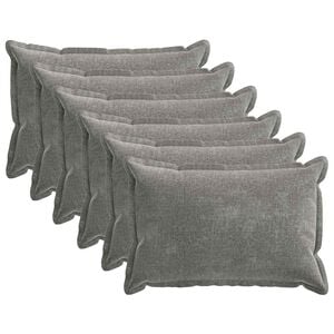 vidaXL Presvlaka za jastuk 6 pcs HOUTEN Tamnosiva 50 x 80 cm