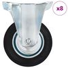 vidaXL Fiksni kotačići 8 kom 100 mm