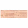 vidaXL Stolna ploča svjetlosmeđa 200x60x(2-4) cm obrađena hrastovina