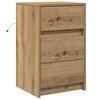 vidaXL Noćni ormar Umjetnički hrast 38 x 34 x 61 cm Konstruirano drvo