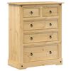 vidaXL Ladičar Corona 92 x 48 x 114 cm od masivne borovine