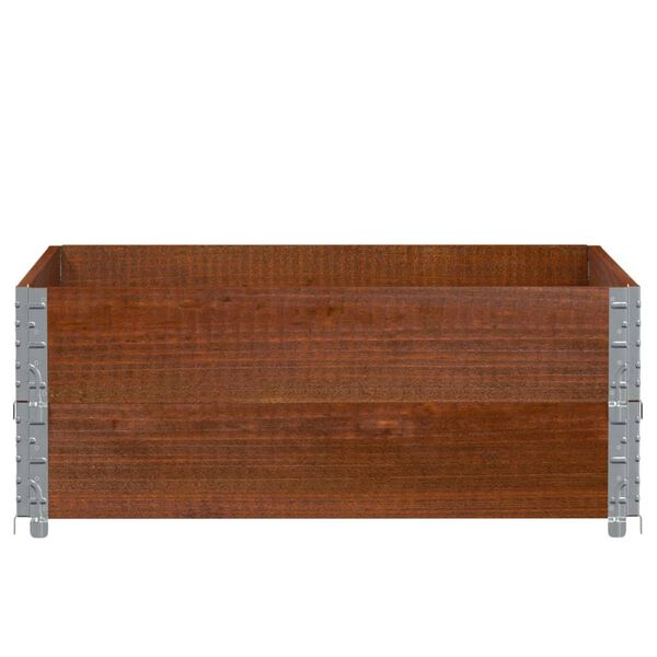 vidaXL Vrtna sadilica smeđa 100x100 cm od borovine