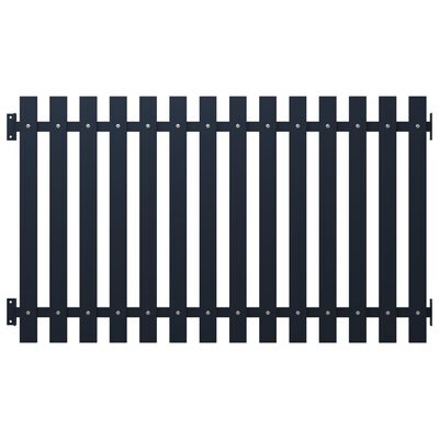 vidaXL Panel za ogradu antracit 170,5 x 125 cm čelik obložen prahom