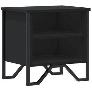 vidaXL Noćni ormarić crni 40 x 30 x 40 cm od konstruiranog drva