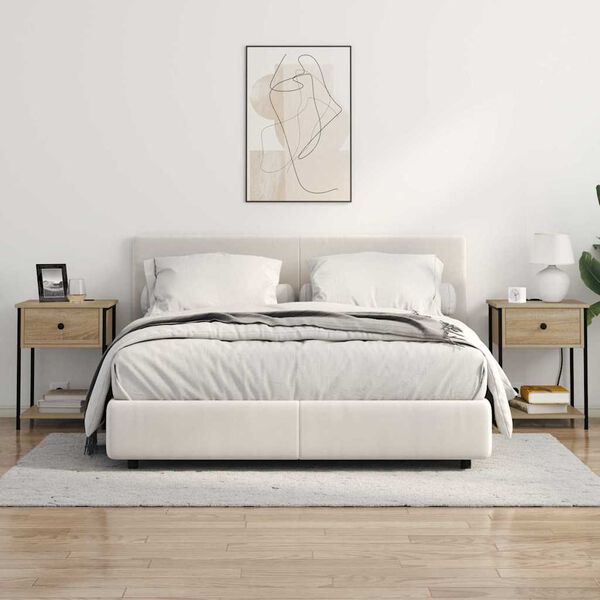 vidaXL Noćni ormar Sonoma hrast 42 x 41 x 56 cm Konstruirano drvo