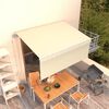vidaXL Automatska tenda na uvlačenje s roletom 3,5 x 2,5 m krem