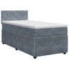vidaXL Boxspring krevet s madracem Tamnosiva 90 x 190 cm Bar&scaron;un