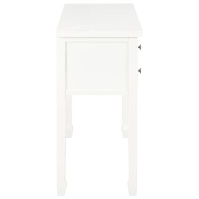 vidaXL Radni stol bijeli 110 x 40 x 80 cm od masivnog drva