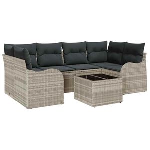 vidaXL Sjedeća garnitura za vrt Svijetlo siva 55 x 55 x 37 cm