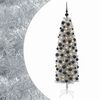vidaXL Umjetno usko božićno drvce s kuglicom 180 cm 300 LED lampica