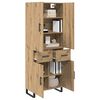 vidaXL Highboard s ladicama 2 pcs Umjetnički hrast 69,5 x 34 x 180 cm