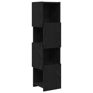 vidaXL Kutni ormarić 25,5x25x102cm Konstruirano drvo Crni hrast