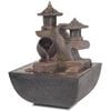 vidaXL Unutarnja fontana s LED svjetlom od poliesterske smole