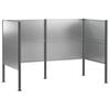vidaXL Ekran za kante za smeće 167 x 85 x 113 cm Pocinčani čelik