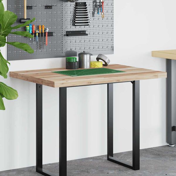 vidaXL Ploča za radni stol neobrađena 80x70x4 cm od bagremovog drva