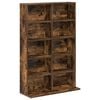 vidaXL CD ormar Dimljeni hrast 65 x 23,5 x 97,5 cm Konstruirano drvo