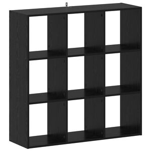 vidaXL Police za knjige Crni hrast 102 x 32 x 102 cm