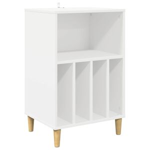 vidaXL Stalak za gramofon Bijela 47 x 39,5 x 74,5 cm Konstruirano drvo