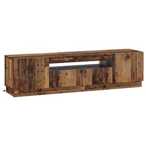 vidaXL LED TV kabinet Staro drvo Konstruirano drvo