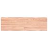 vidaXL Stolna ploča svjetlosmeđa 140x40x(2-4) cm obrađena hrastovina