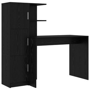 vidaXL Stol Crni hrast 133.5 x 50 x 124 cm 2 kom.