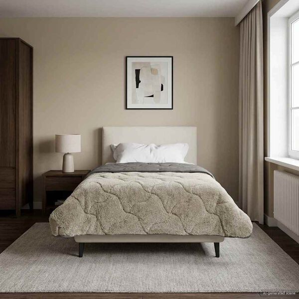 vidaXL Puni pokrivač za cijelu godinu Svjetlosiva 135 x 200 cm